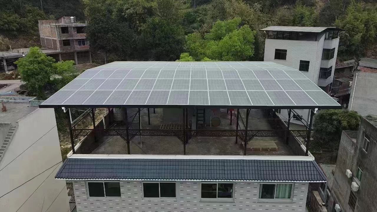 磁县15kw+10kwh自建别墅家庭光伏储能系统